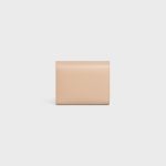 SMALL FLAP WALLER TRIOMPHE IN SHINY CALFSKIN OAT BEIGE - Image 3